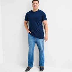 St. John's Bay Super Soft Pocket Mens Crew Neck Short Sleeve Quick Dry Big and Tall T-Shirt