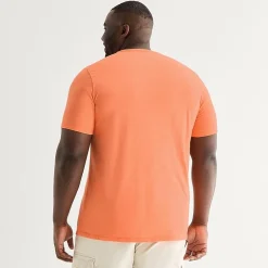 St. John's Bay Super Soft Pocket Mens Crew Neck Short Sleeve Quick Dry Stretch Fabric Big and Tall T-Shirt