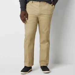 St. John's Bay Universal Easy Care Extender Mens Classic Fit Big and Tall Flat Front Pant