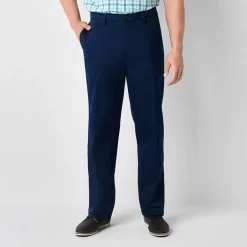 St. John's Bay Universal Easy Care Extender Mens Classic Fit Big and Tall Flat Front Pant