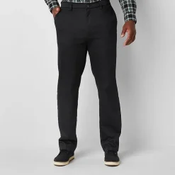 St. John's Bay Universal Easy Care Extender Mens Classic Fit Big and Tall Flat Front Pant