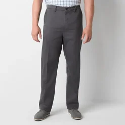 St. John's Bay Universal Easy Care Extender Mens Classic Fit Big and Tall Flat Front Pant