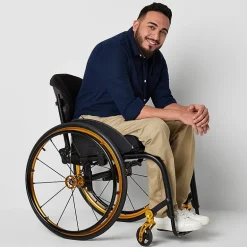 St. John's Bay Universal Wrinkle Free Easy Care Seated Mens Adaptive Easy-on + Easy-off Seated Wear Classic Fit Flat Front Pant