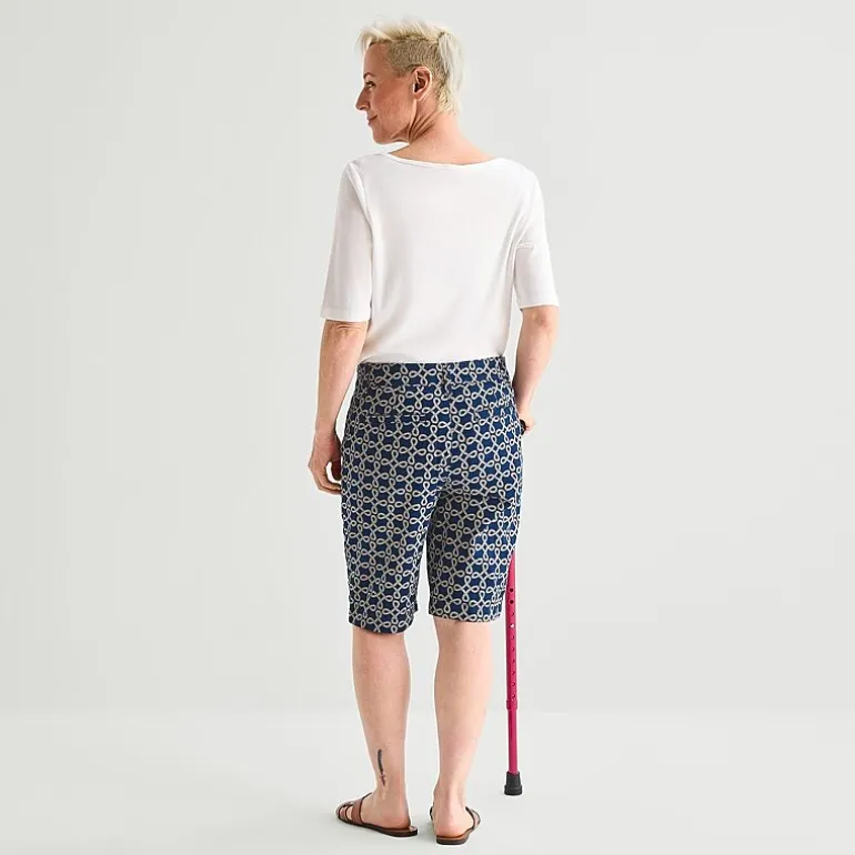 St. John's Bay Womens 11" Adaptive Easy-on + Easy-off Bermuda Short