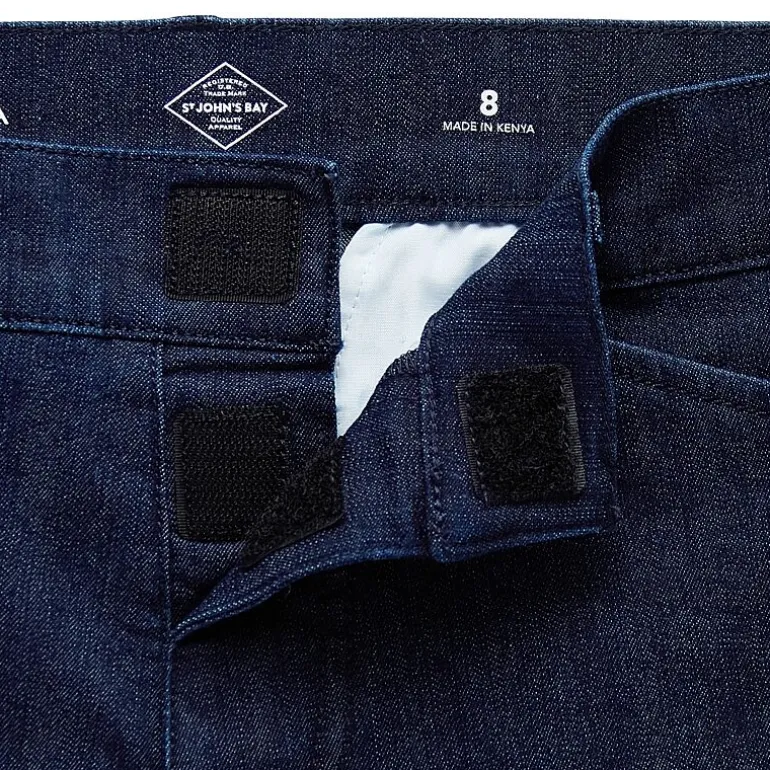St. John's Bay Womens 11" Adaptive Easy-on + Easy-off Bermuda Short