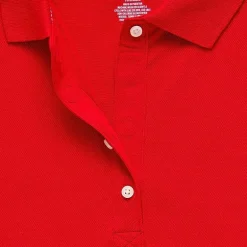 St. John's Bay Womens Adaptive Short Sleeve Easy-on + Easy-off Polo Shirt