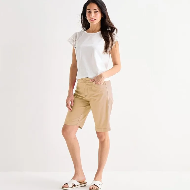 St. John's Bay Womens 11" Bermuda Short