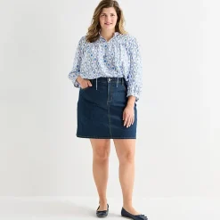 St. John's Bay Womens Cotton Blend Skort