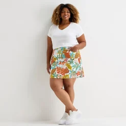 St. John's Bay Womens Cotton Blend Skort