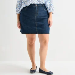 St. John's Bay Womens Cotton Blend Skort