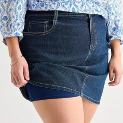 St. John's Bay Womens Cotton Blend Skort