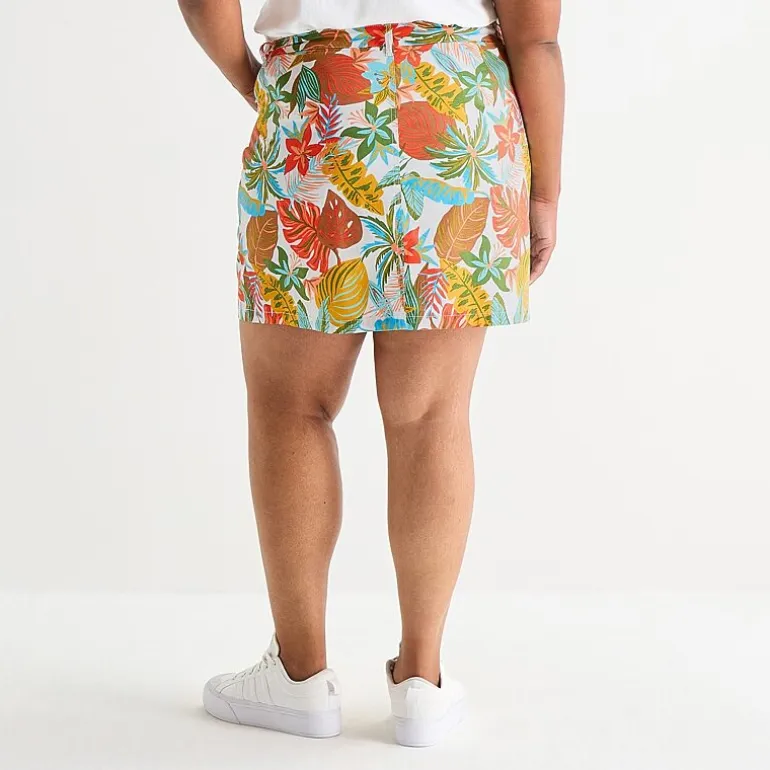 St. John's Bay Womens Cotton Blend Skort