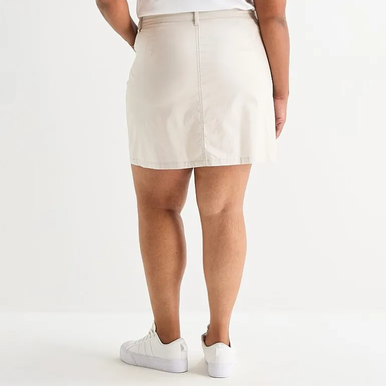 St. John's Bay Womens Cotton Blend Skort