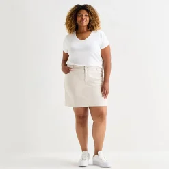 St. John's Bay Womens Cotton Blend Skort