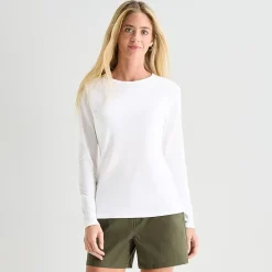 St. John's Bay Womens Crew Neck Long Sleeve T-Shirt