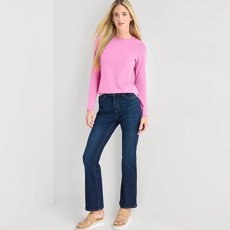 St. John's Bay Womens Crew Neck Long Sleeve T-Shirt