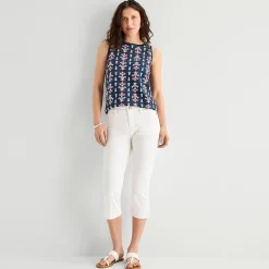 St. John's Bay Womens Crew Neck Sleeveless Tank Top