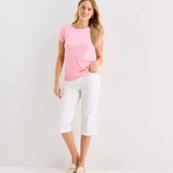 St. John's Bay Womens Crew Neck Short Sleeve T-Shirt