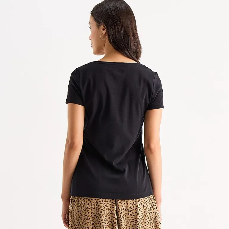 St. John's Bay Womens Crew Neck Short Sleeve T-Shirt