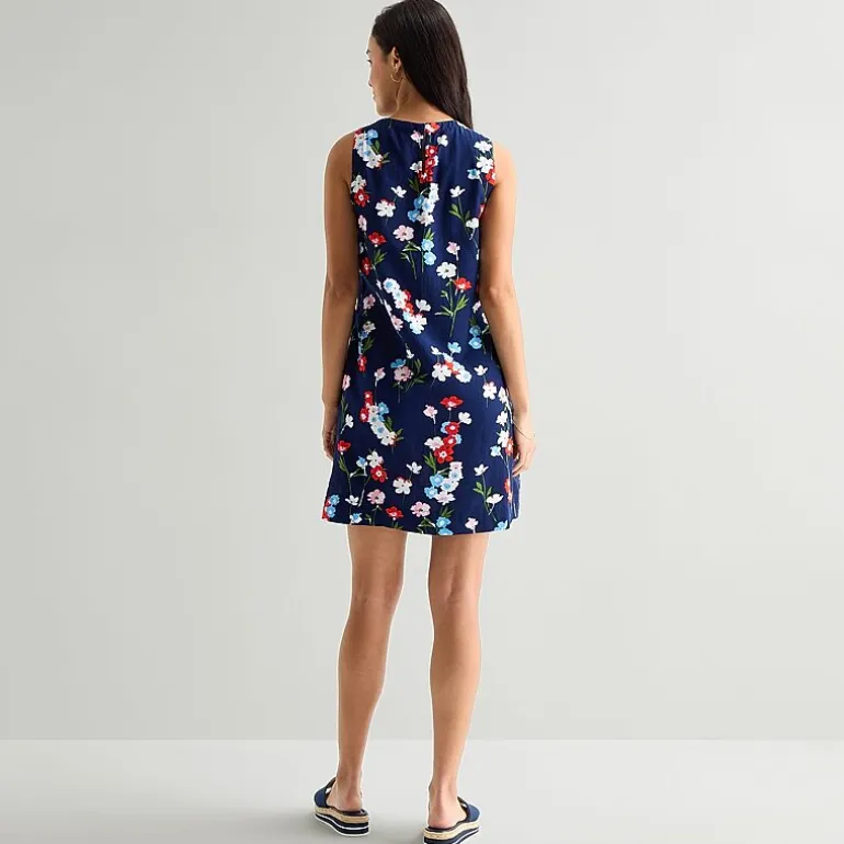 St. John's Bay Womens Crew Neck Sleeveless A-Line Dress