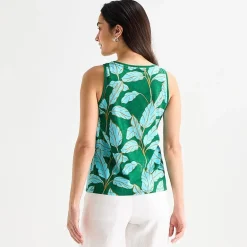 St. John's Bay Womens Crew Neck Sleeveless Tank Top