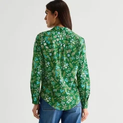 St. John's Bay Womens Cuffed Long Sleeve Regular Fit Button-Down Shirt