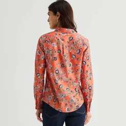 St. John's Bay Womens Cuffed Long Sleeve Regular Fit Button-Down Shirt
