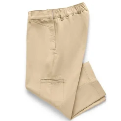 St. John's Bay Womens Easy-on + Easy-off Hidden Access Opening Slim Mid Rise Capri Pant