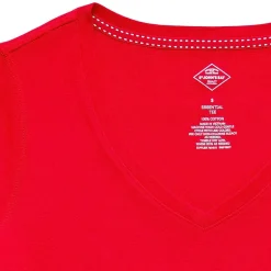 St. John's Bay Womens Easy-on + Easy-off V Neck 3/4 Sleeve Adaptive T-Shirt
