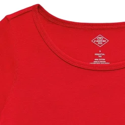 St. John's Bay Womens Easy-on + Easy-off Crew Neck Long Sleeve Adaptive T-Shirt
