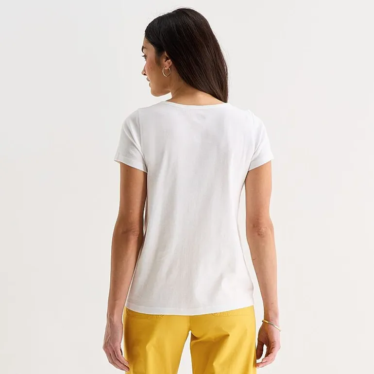 St. John's Bay Womens Easy-on + Easy-off Crew Neck Short Sleeve Adaptive T-Shirt