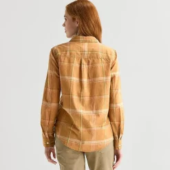 St. John's Bay Womens Easy-on + Easy-off Cuffed Long Sleeve Regular Fit Button-Down Shirt