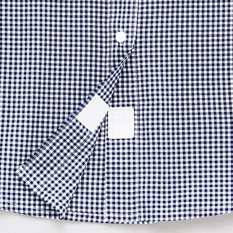 St. John's Bay Womens Easy-on + Easy-off Hidden Access Opening Roll Short Sleeve Regular Fit Button-Down Shirt