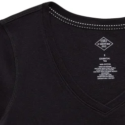 St. John's Bay Womens Easy-on + Easy-off V Neck Short Sleeve Adaptive T-Shirt
