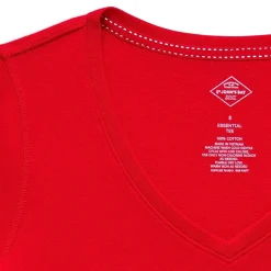 St. John's Bay Womens Easy-on + Easy-off V Neck 3/4 Sleeve Adaptive T-Shirt