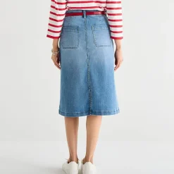 St. John's Bay Womens High Rise Denim Skirt