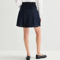 St. John's Bay Womens High Rise Midi Denim Skirt