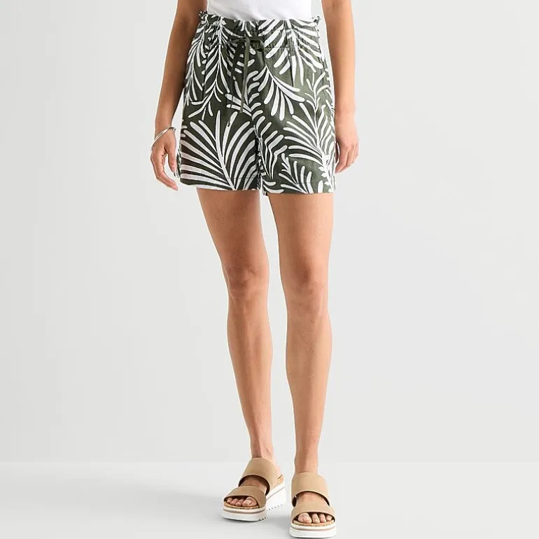 St. John's Bay Womens High Rise Pull-On Short
