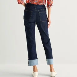 St. John's Bay Womens High Rise Straight Leg Jean