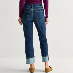 St. John's Bay Womens High Rise Straight Leg Jean