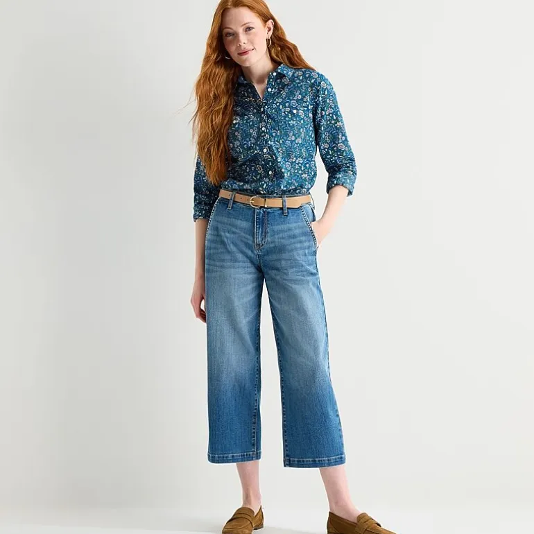 St. John's Bay Womens High Rise Wide Leg Jean