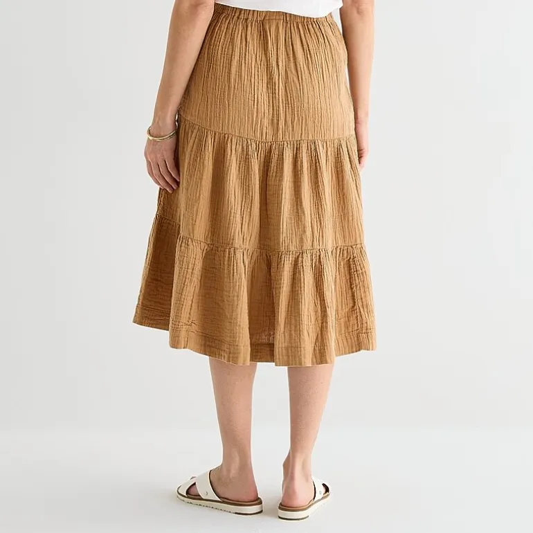 St. John's Bay Womens Long A-Line Skirt