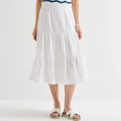 St. John's Bay Womens Long A-Line Skirt