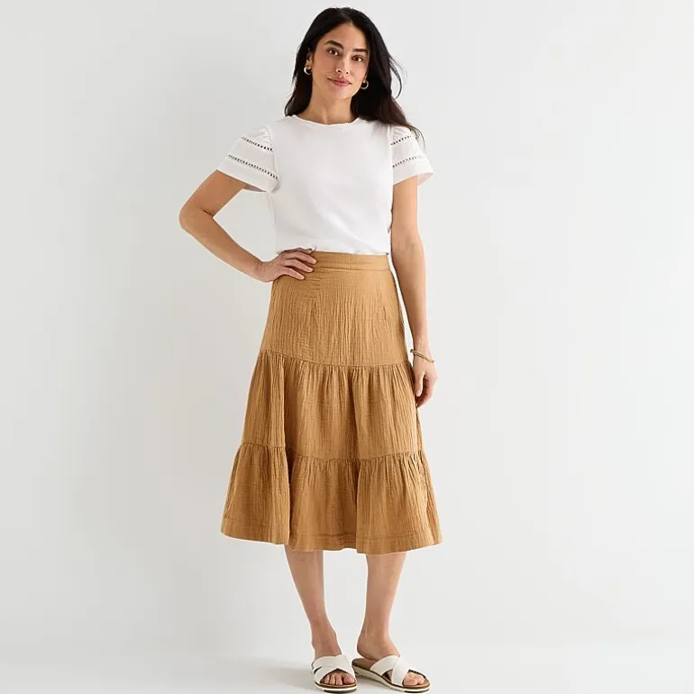 St. John's Bay Womens Long A-Line Skirt