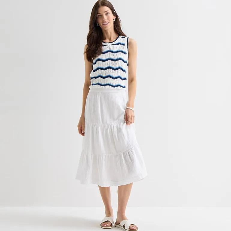 St. John's Bay Womens Long A-Line Skirt
