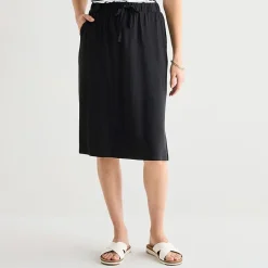 St. John's Bay Womens Midi A-Line Skirt