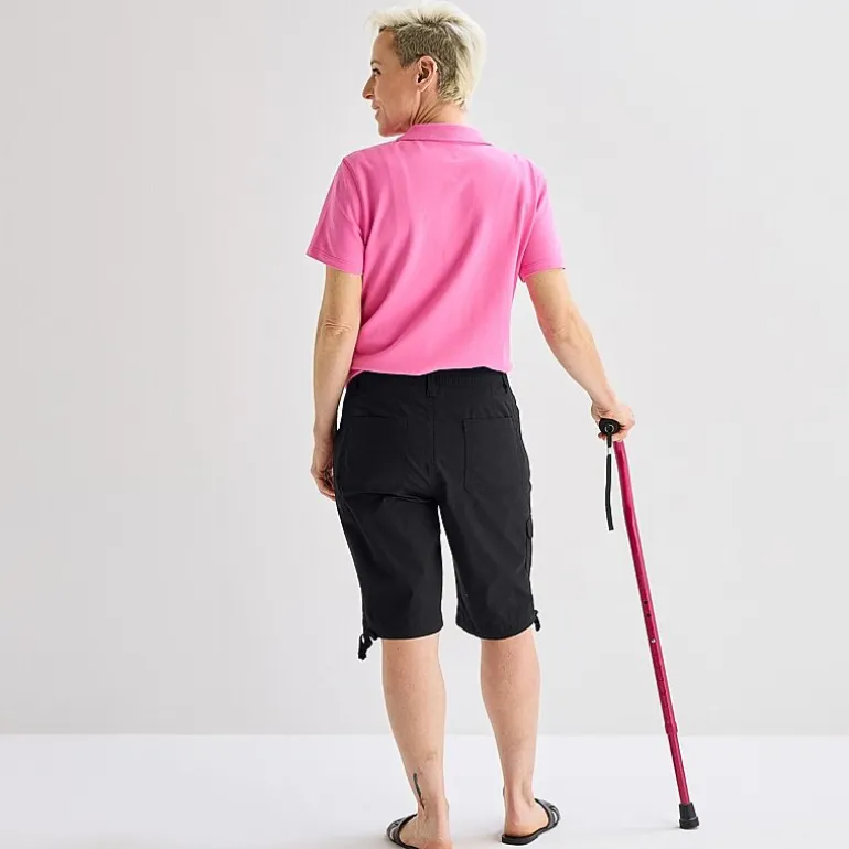 St. John's Bay Womens 11" Mid Rise Adaptive Easy-on + Easy-off Bermuda Short