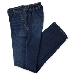St. John's Bay Womens Mid Rise Adaptive Seated Wear Straight Leg Jean