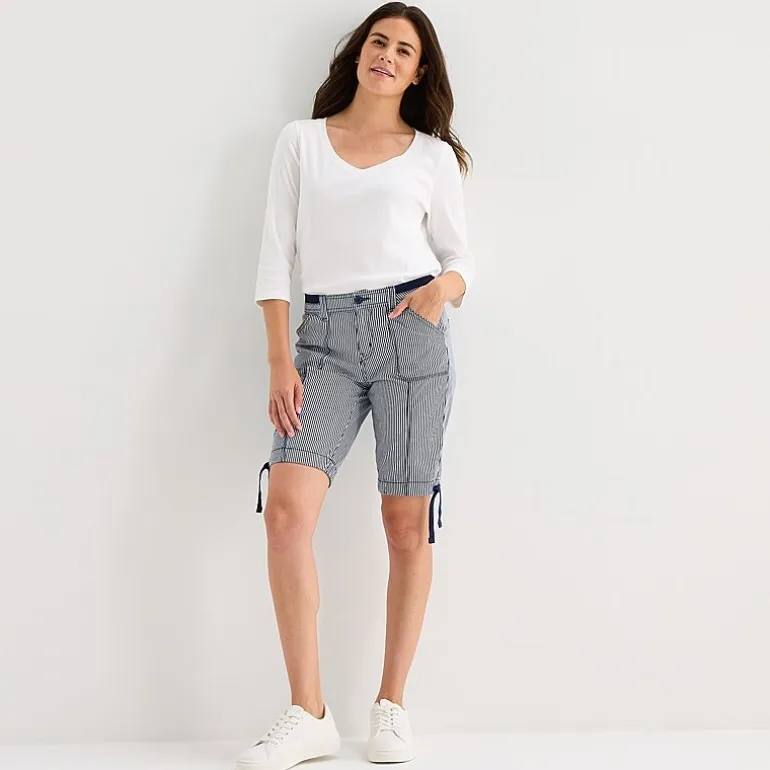 St. John's Bay Womens 11" Mid Rise Bermuda Short