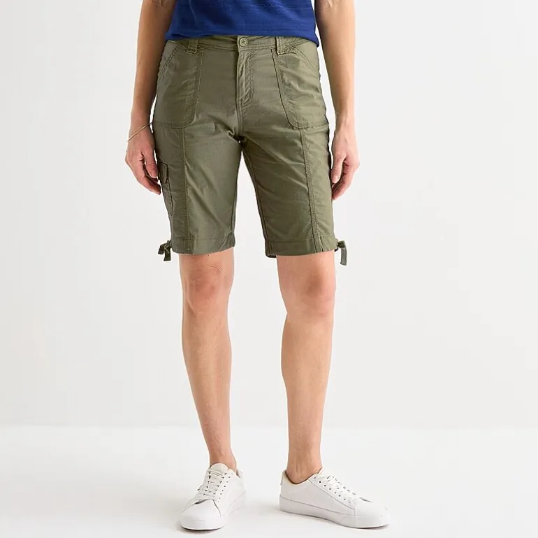 St. John's Bay Womens 11" Mid Rise Bermuda Short